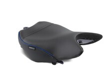 Sargent World Sport Performance Motorcycle Seat for the Suzuki GSX-S 1000GT and GSX-S 1000 GX front only with DTX and blue welt & stitch.